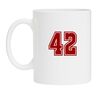 Koffiemok met cijfer 42 opdruk