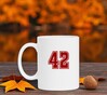 foto 4 Koffiemok met cijfer 42 opdruk