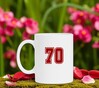 foto 2 Koffiemok wit met cijfer 70