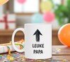 foto 3 Leuke papa koffiemok wit Vaderdag presentje