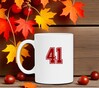 foto 2 Mok wit met cijfer 41 als opdruk