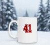 foto 4 Mok wit met cijfer 41 als opdruk