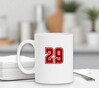 foto 2 Mok wit met getal 29 als opdrukt cijfer 29