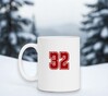 foto 2 Mok wit met getal 32 als opdruk