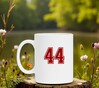 foto 3 Mok wit met getal 44 als opdruk