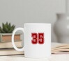 foto 2 Mokje wit met cijfer 35 opdruk
