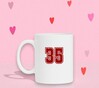 foto 4 Mokje wit met cijfer 35 opdruk