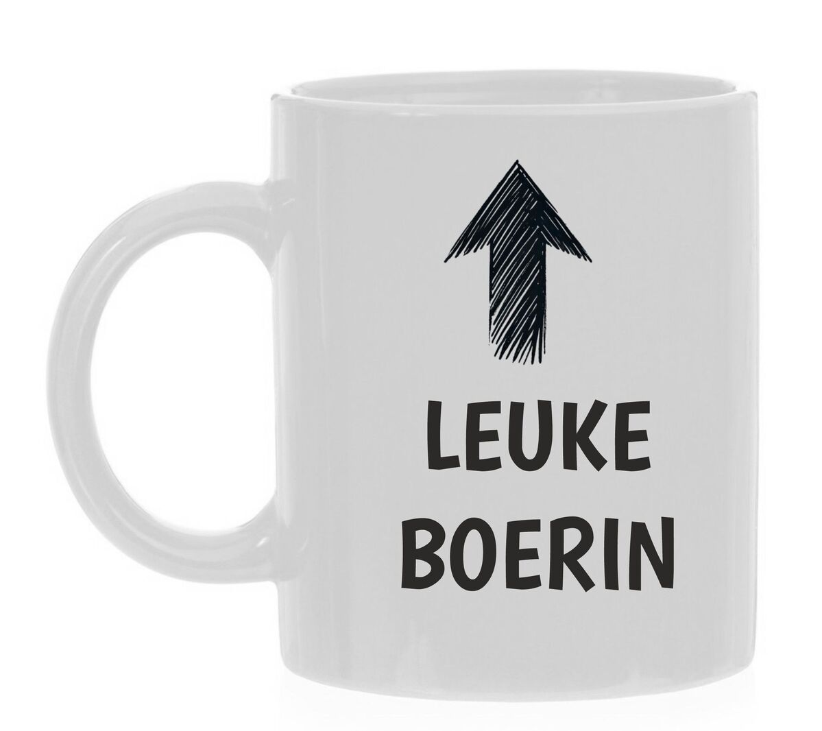 Witte mok leuke boerin