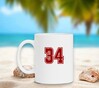foto 3 Witte mok met getal 34 als opdruk