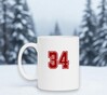 foto 4 Witte mok met getal 34 als opdruk