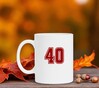foto 2 Witte mok met getal 40 als print