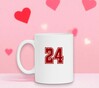 foto 2 Witte mok met het cijfer 24 als opdruk verjaardag