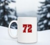 foto 3 Witte mok met het getal 72 als opdruk