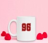 foto 3 Cijfer 96 op een witte mok