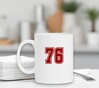 foto 2 Getal 76 op een witte mok