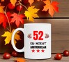foto 4 Grappige koffie of thee beker met opdruk leeftijd 52 jaar