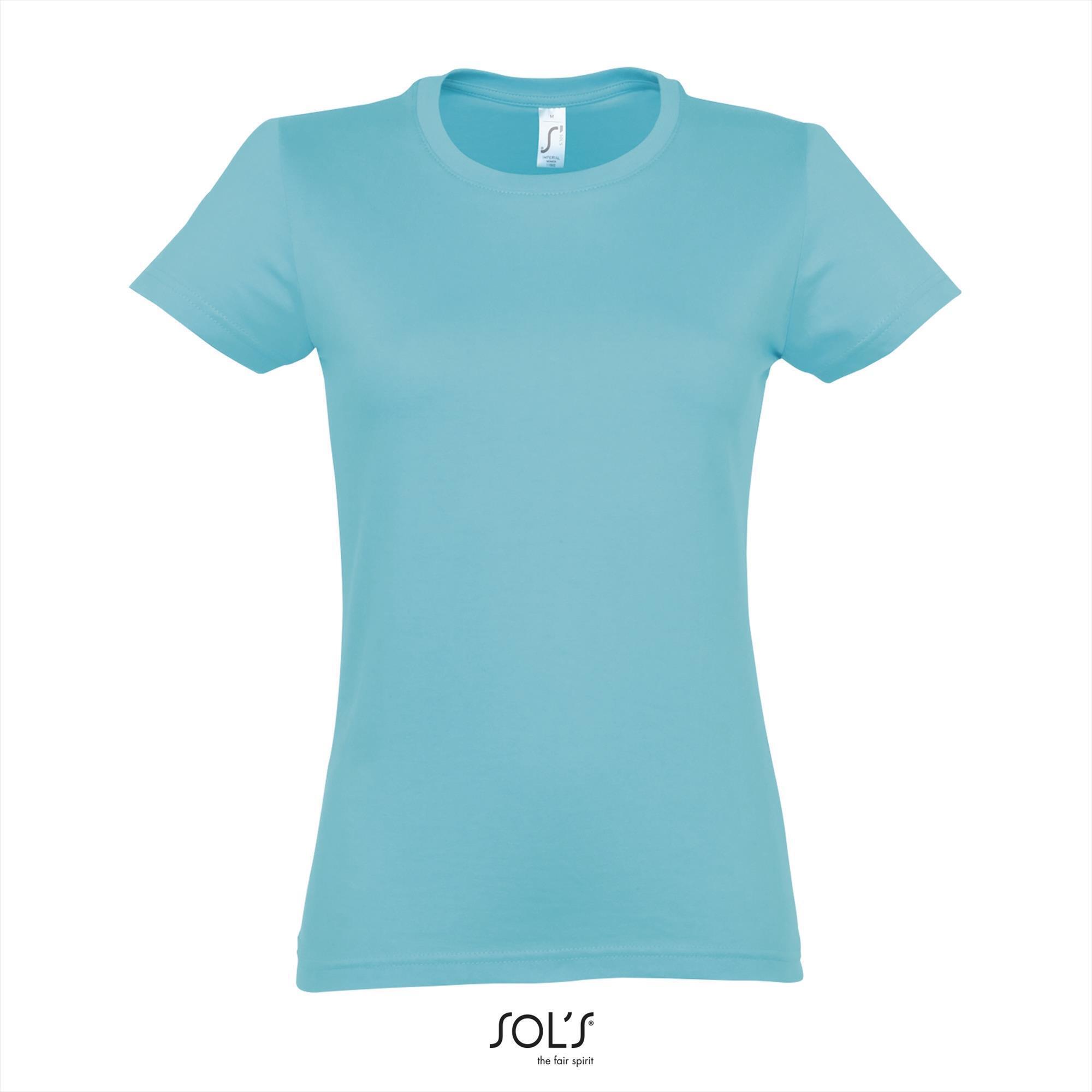 Klassieke dames T-shirt Atoll blauw