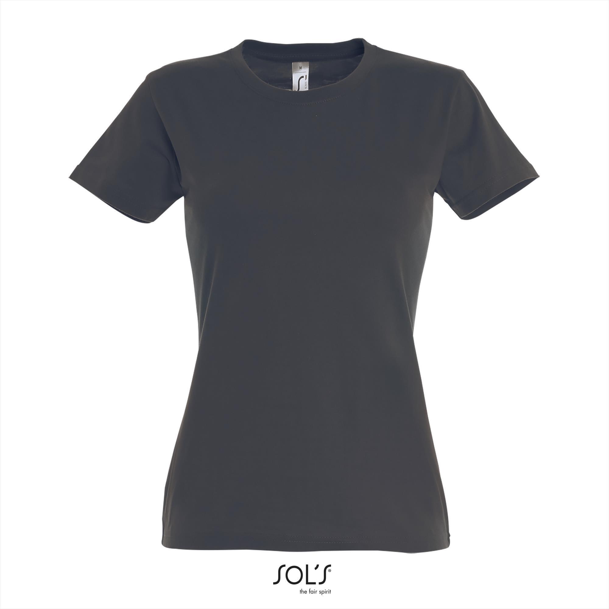 Klassieke dames T-shirt muis grijs