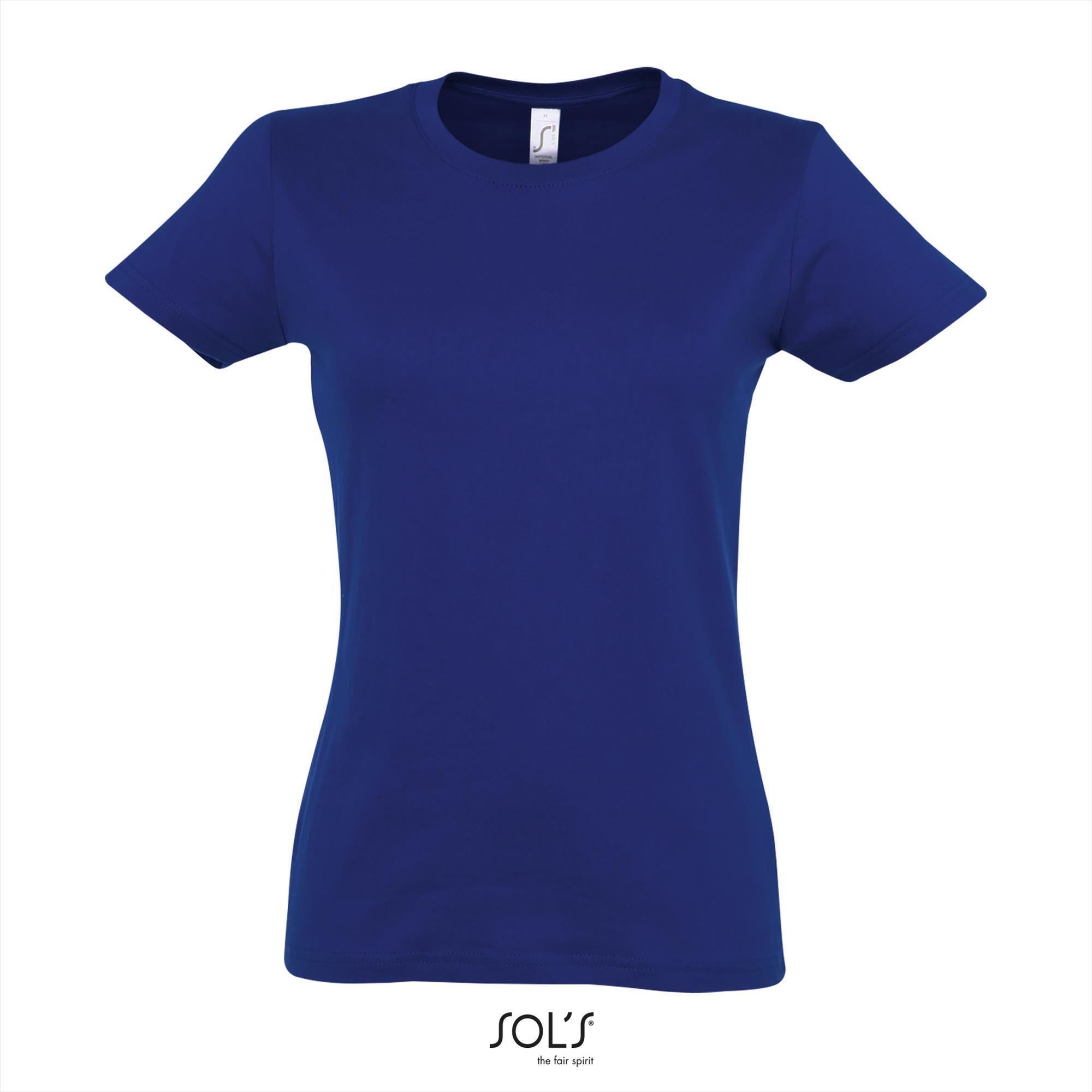 Klassieke dames T-shirt Ultramarine blauw