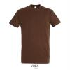 Klassieke heren T-shirt aarde kleur bruin