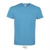 Klassieke heren T-shirt aqua blauw