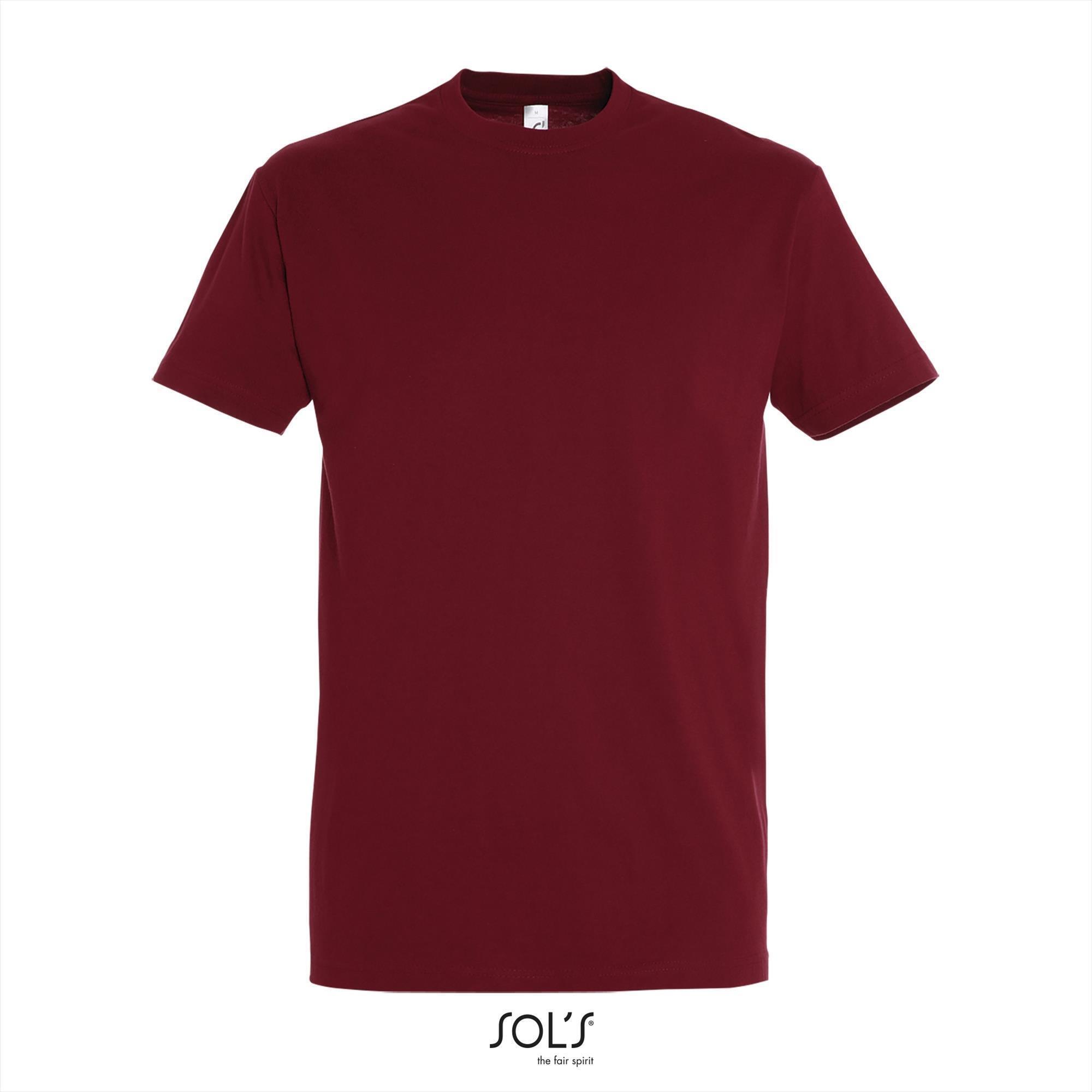 Klassieke heren T-shirt Chili rood