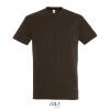 Klassieke heren T-shirt chocolade bruin