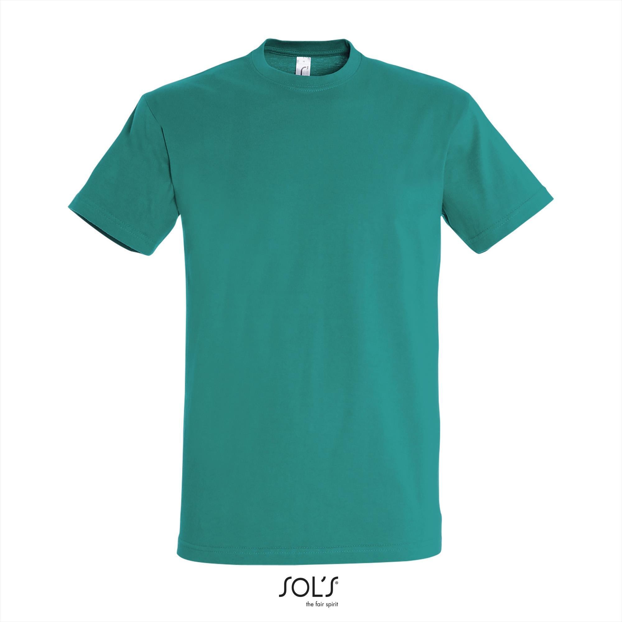 Klassieke heren T-shirt Emerald groen