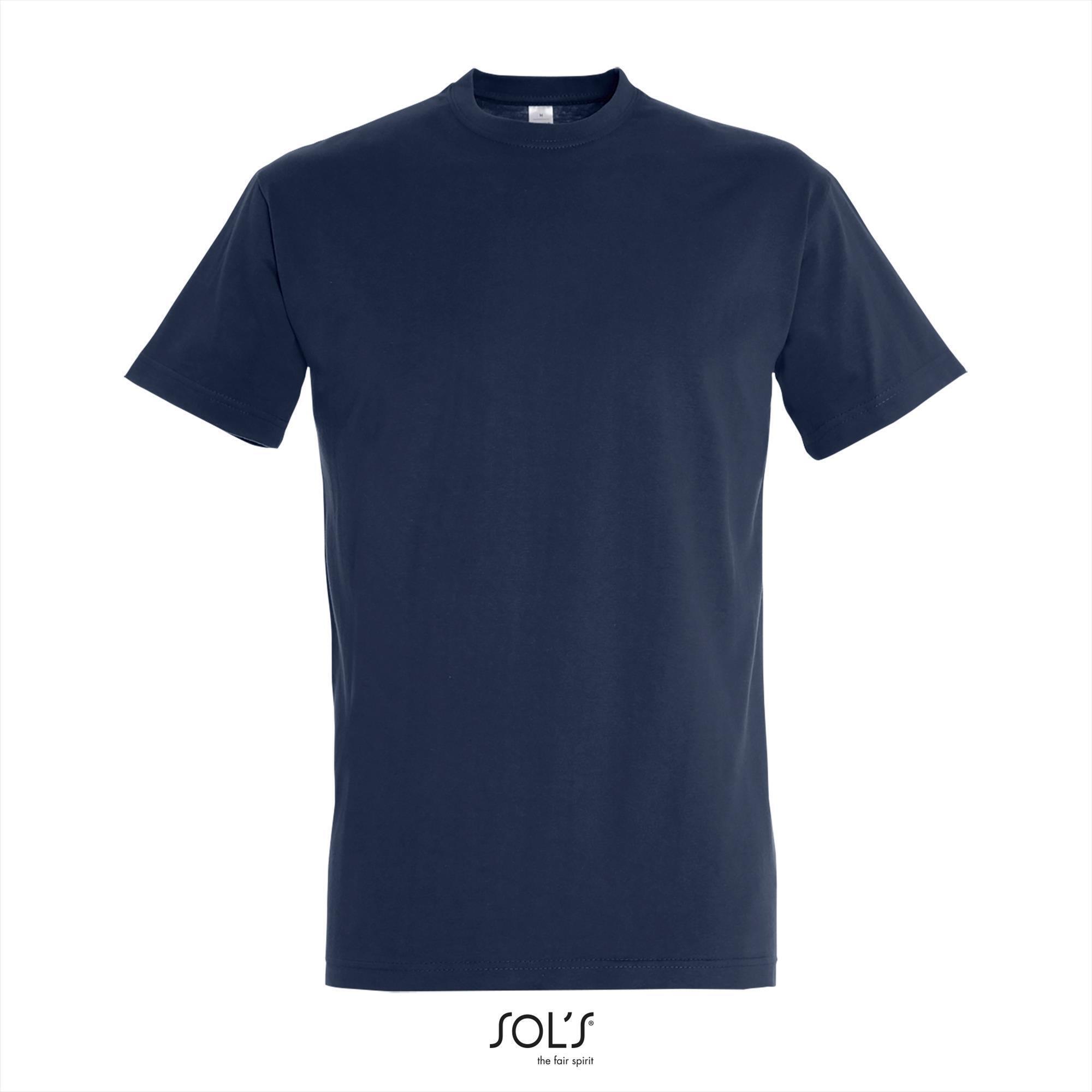Klassieke heren T-shirt French Navy blauw