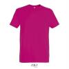Klassieke heren T-shirt Fuchsia roze