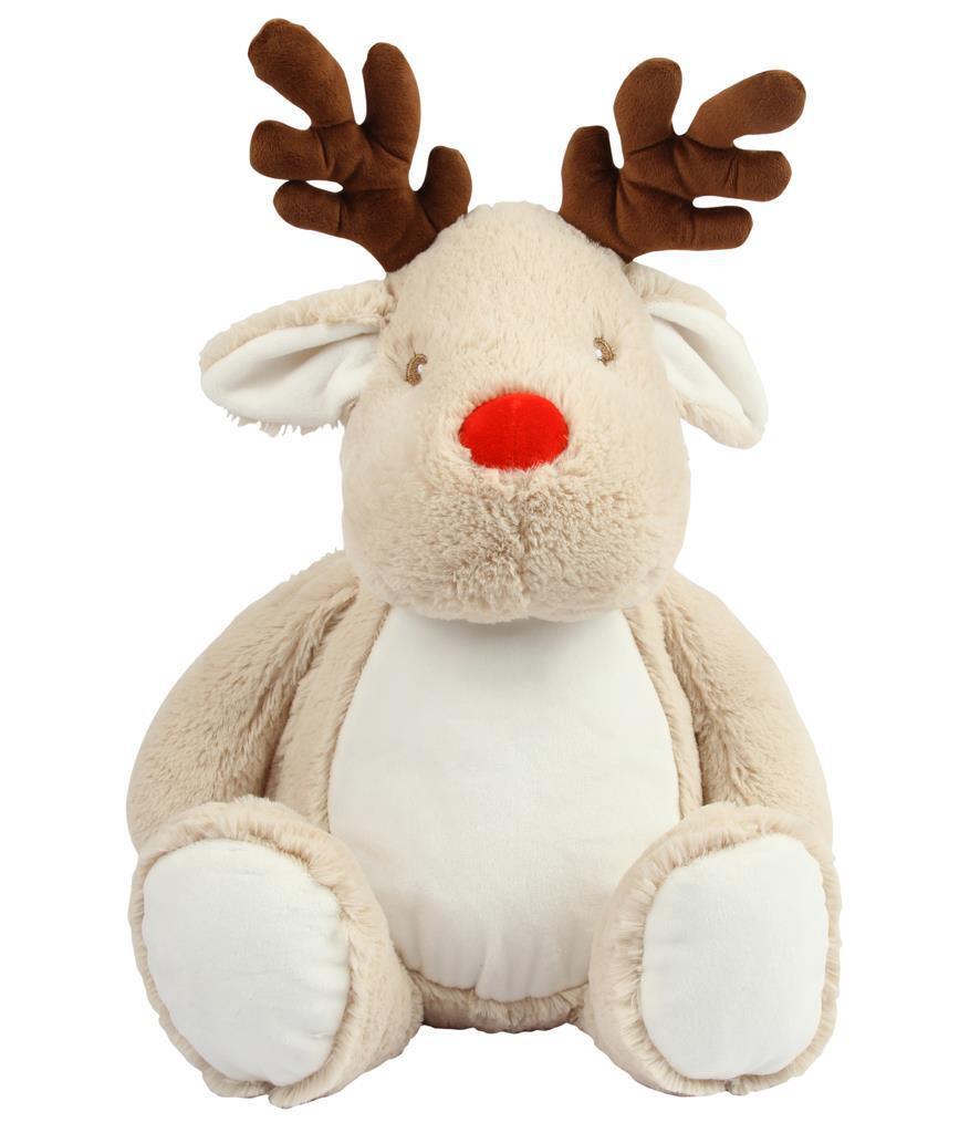Knuffel Rudolf rendier licht bruin kerst plush