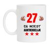 Leuke verjaardag mok 27 jaar leeftijd met humor tekst
