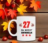 foto 4 Leuke verjaardag mok 27 jaar leeftijd met humor tekst