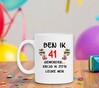 foto 4 Mok beker voor koffie thee of melk voor leeftijd van 41 jaar grappig en orgineel