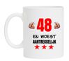 Mok met leuke opdruk woest aantrekkelijk verjaardag 48 jaar
