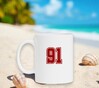 foto 3 Mok wit cijfer 91 als print