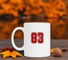 foto 4 Mok wit met cijfer 83