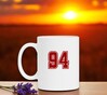 foto 2 Mok wit met getal 94 als opdruk