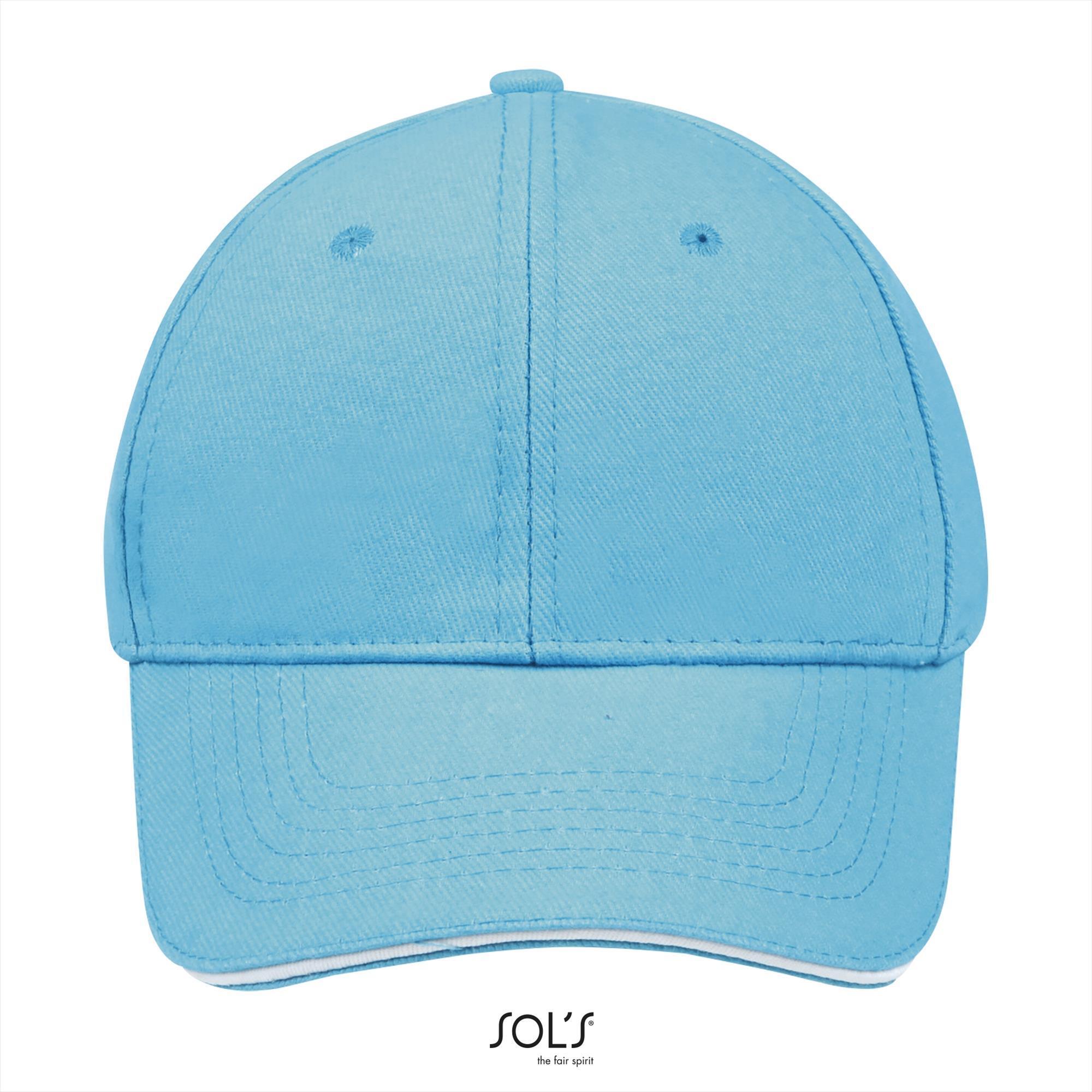 Pet Turquoise met witte rand