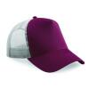 Trucker cap Burgundy met grijs