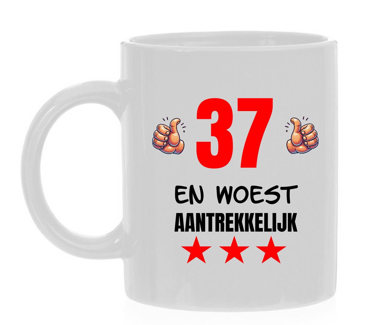 Verjaardag mok 37 voor een woest aantrekkelijke jarige