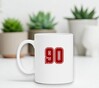foto 2 Wiite mok met het cijfer 90 opdruk