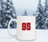foto 2 Witte mok met cijfer 95 als opdruk