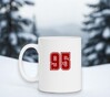 foto 4 Witte mok met cijfer 95 als opdruk