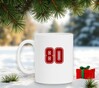 foto 4 Witte mok met het cijfer getal 80 erop gedrukt