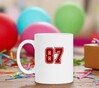 foto 3 Witte mok met het getal 87