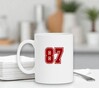foto 4 Witte mok met het getal 87