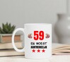 foto 2 Bedrukte koffiemok 59 jaar leeftijd verjaardag woest aantrekkelijk
