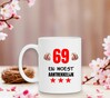 foto 3 Beker met opdruk voor een verjaardag leeftijd 69 jaar woest aantrekkelijk