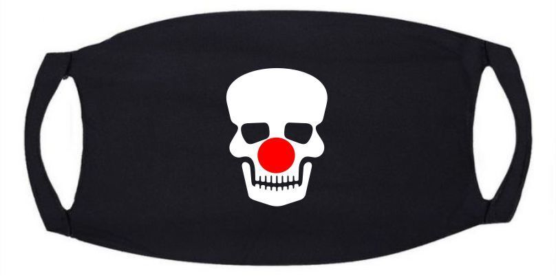 Doodshoofd clownsneus mondmasker killer Halloween